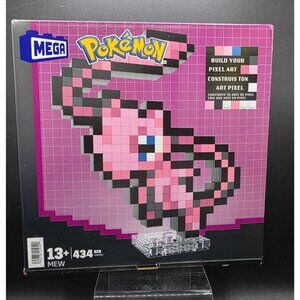 Mega Pokémon Pixel Art Building Set Mew 434 Pieces Age 13+ Displayable